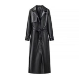 Bellamy Midnight Faux Leather Trench