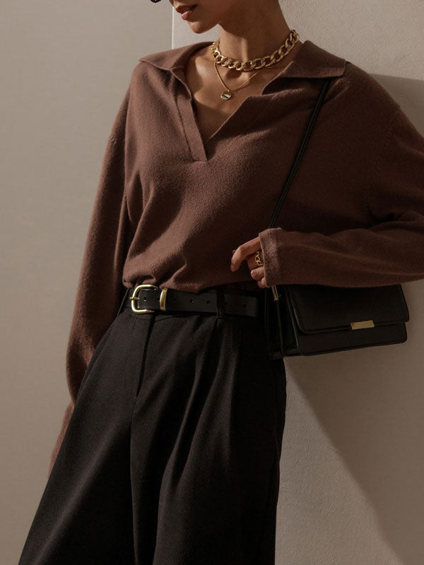 Auden Soft Knit Collared Jumper