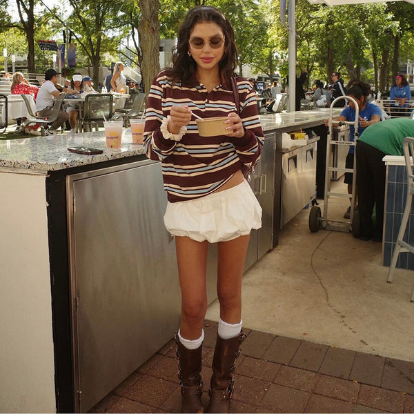 Lunette Striped Rugby Top