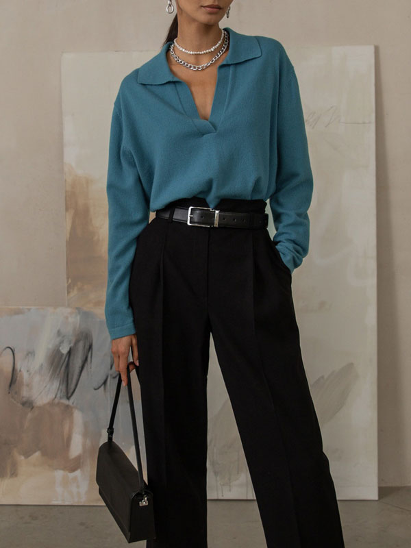 Auden Soft Knit Collared Jumper