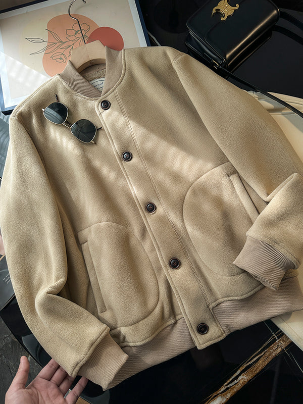 Cozy Unisex Fleece Jacket - Warm Plush Inner Fabric - Fall and Winter Essential