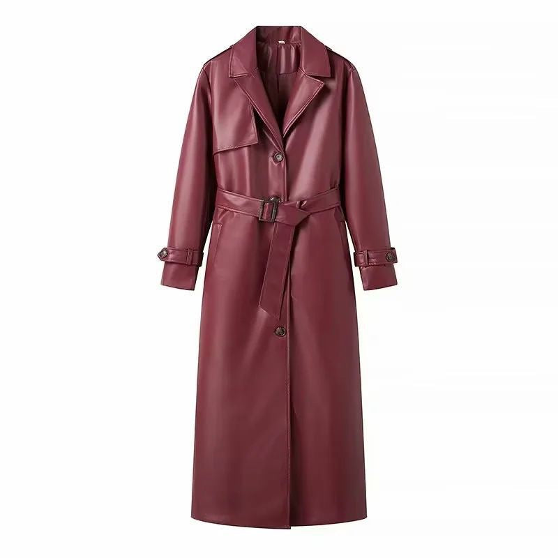 Bellamy Midnight Faux Leather Trench