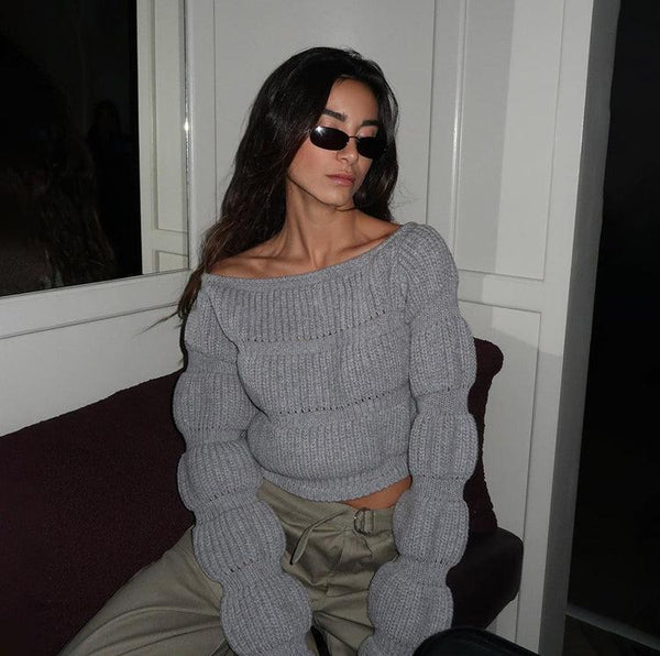 Noelle Off-Shoulder Knit Jumper
