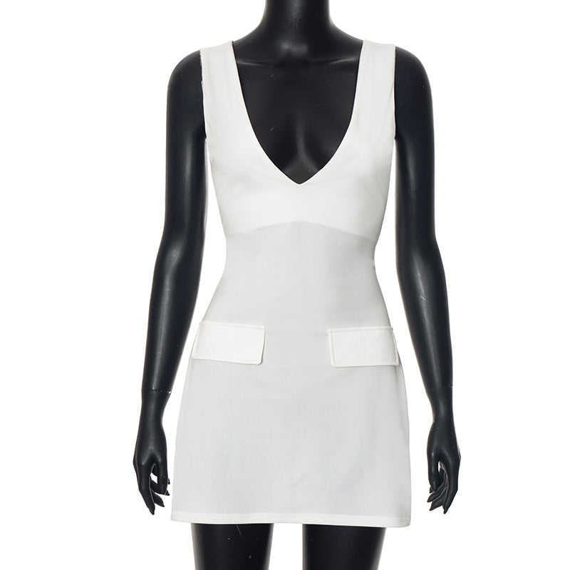 Averra Sculpted Pocket Mini Dress