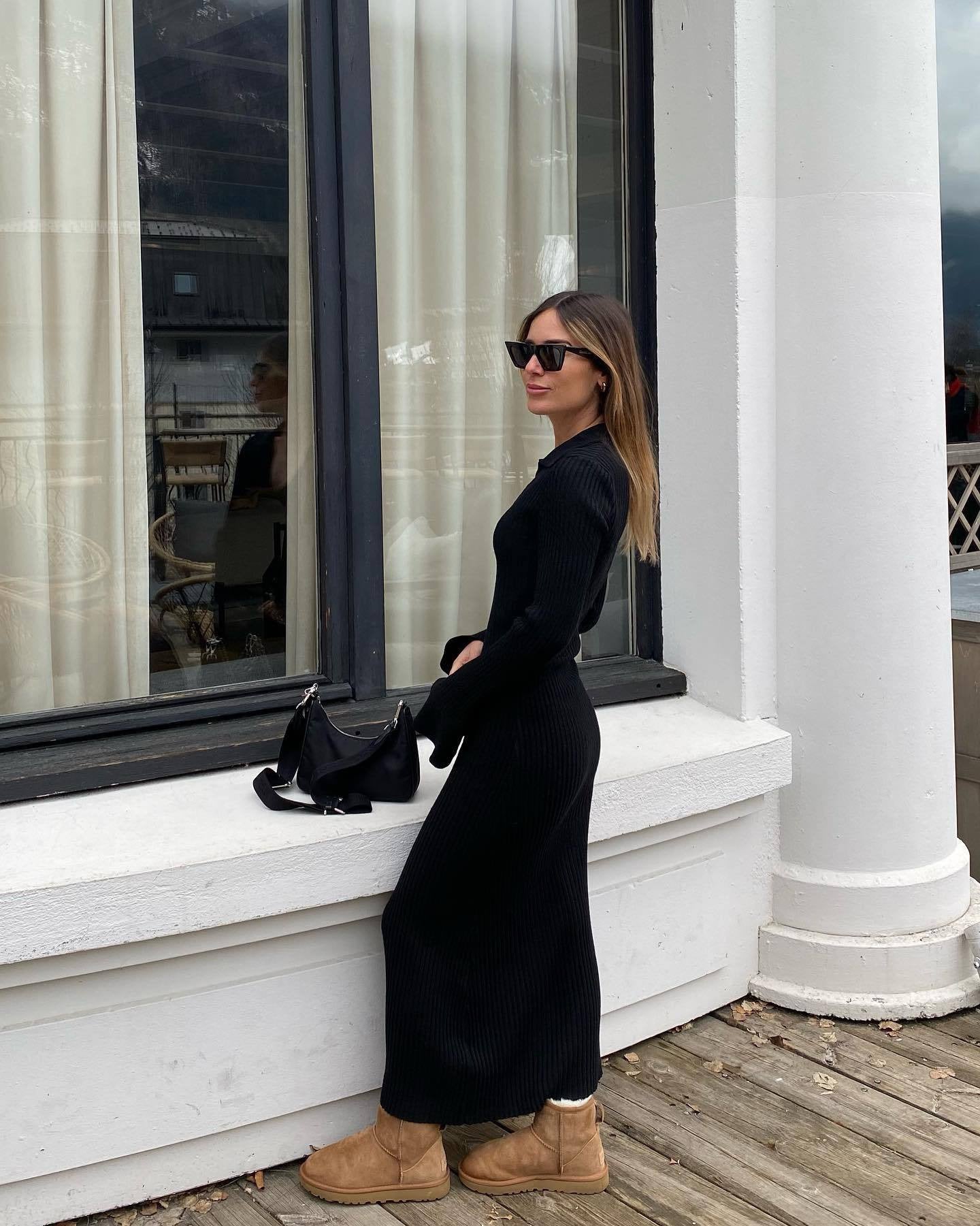 Isla Cove Ribbed Knit Maxi Dress