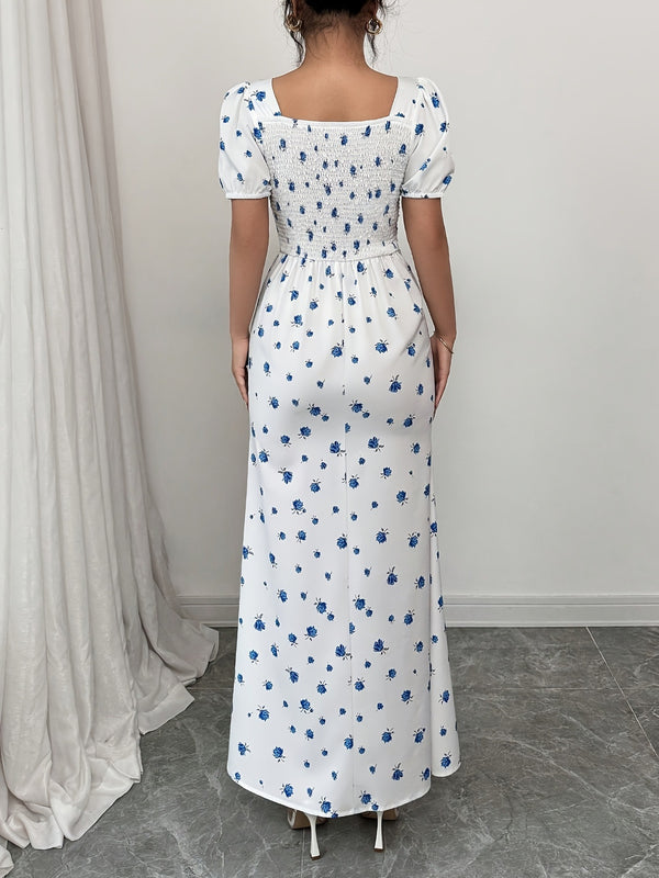 Blossom Charm Floral Midi Dress