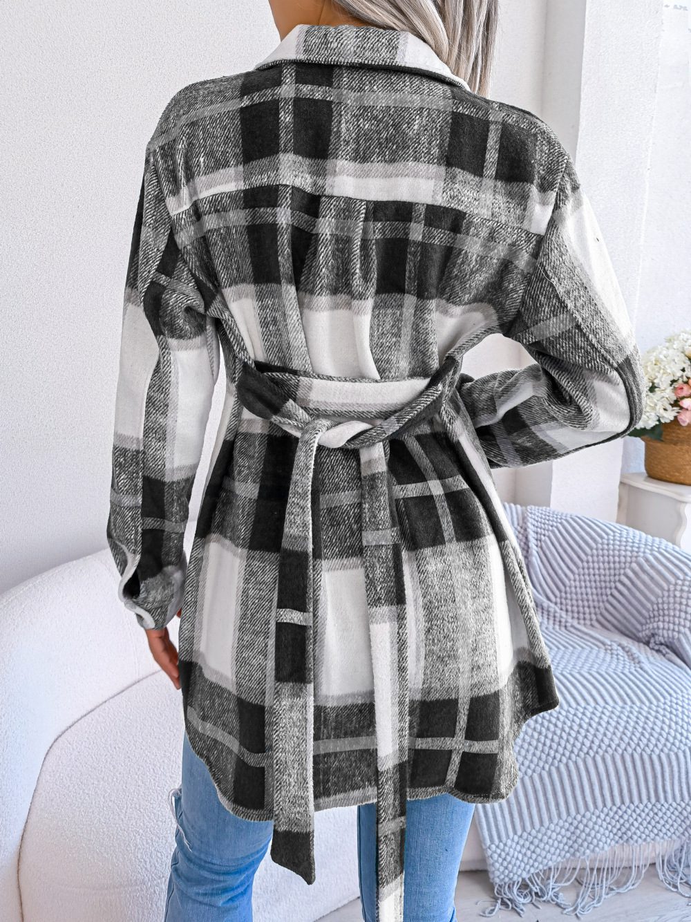 Savanna Belted Check Shacket