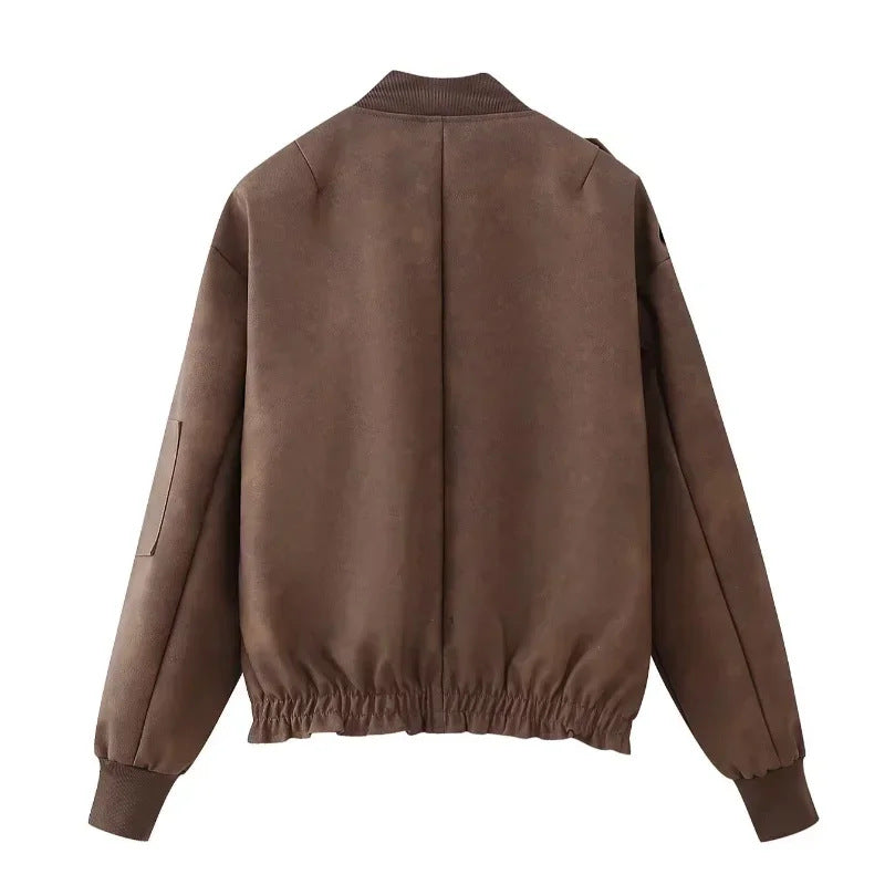 Camden Washed Leather Bomber