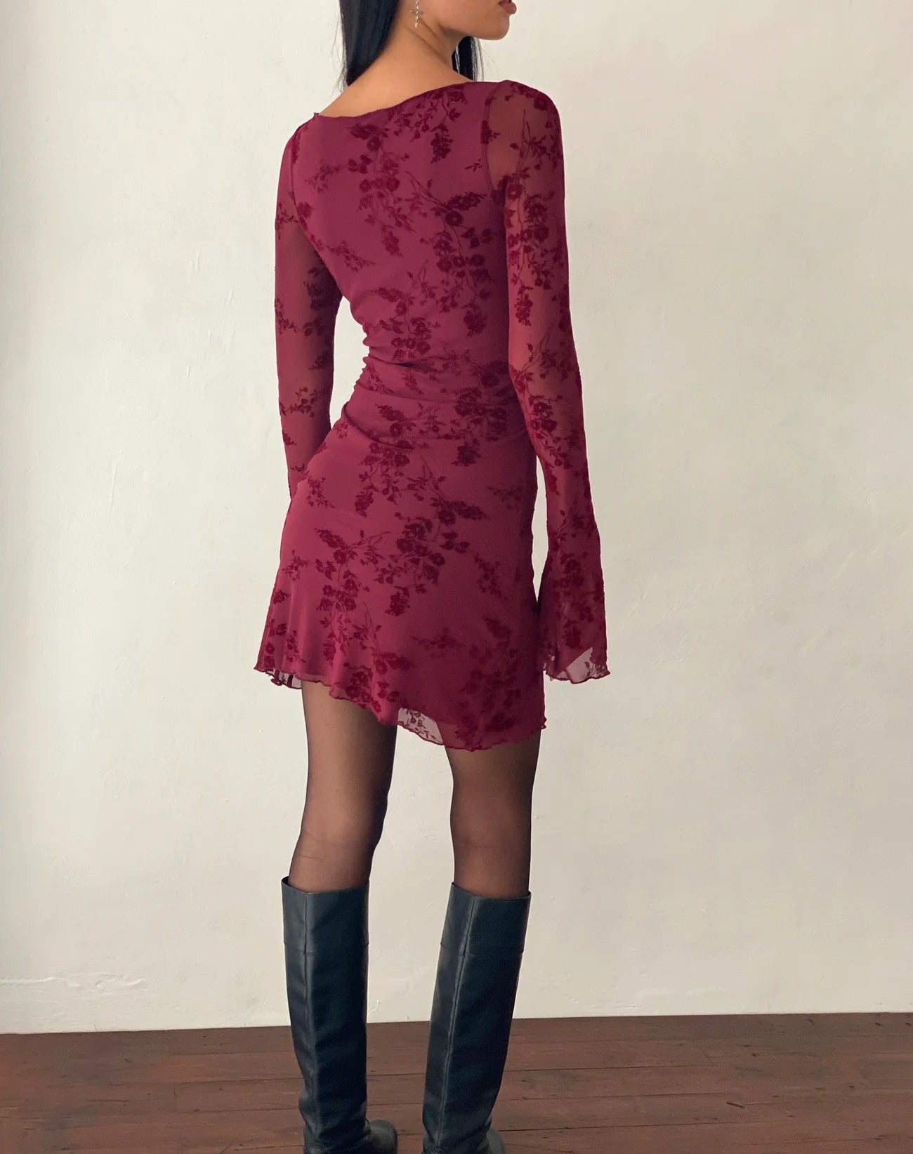 Seraphina Bloom Mesh Mini Dress