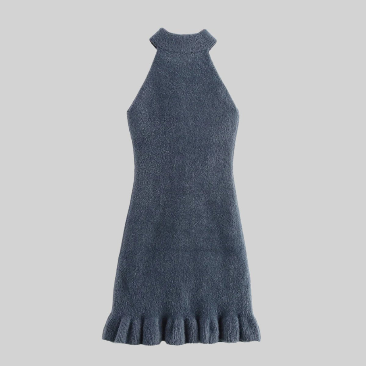Twilight Bloom Knit Mini Dress