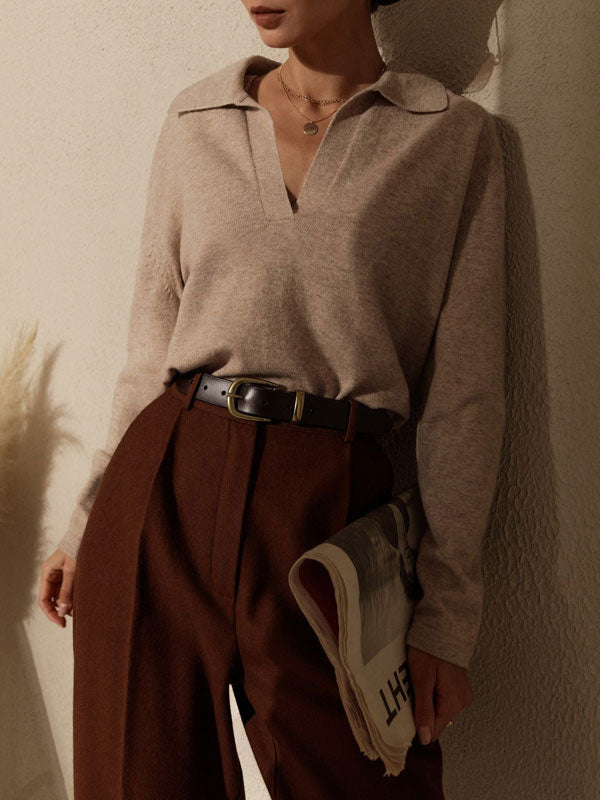 Auden Soft Knit Collared Jumper