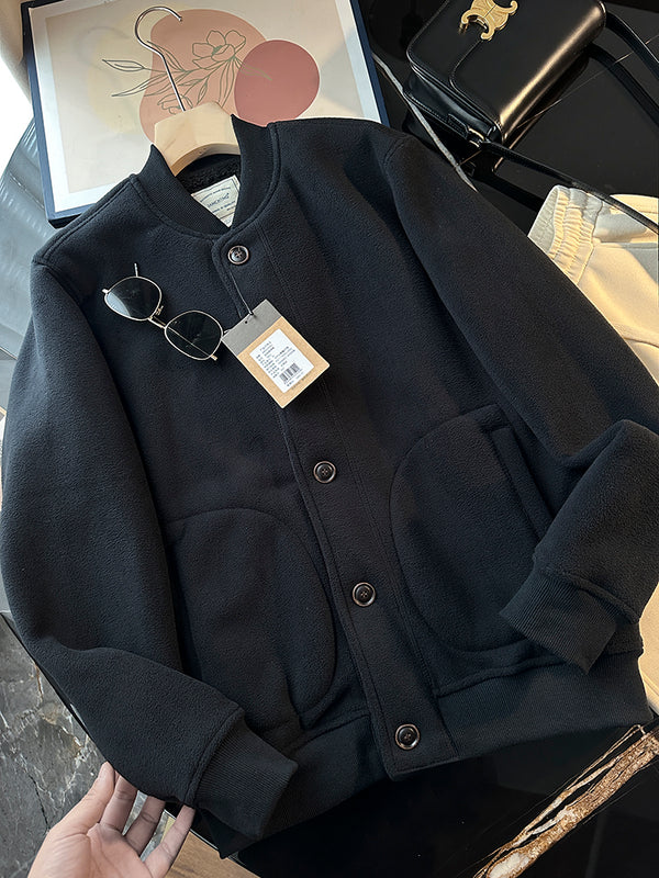 Cozy Unisex Fleece Jacket - Warm Plush Inner Fabric - Fall and Winter Essential