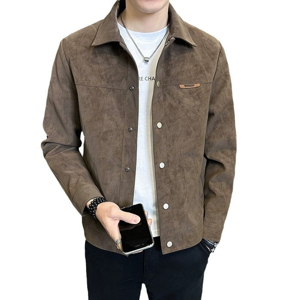 Midtown Suede Button Jacket