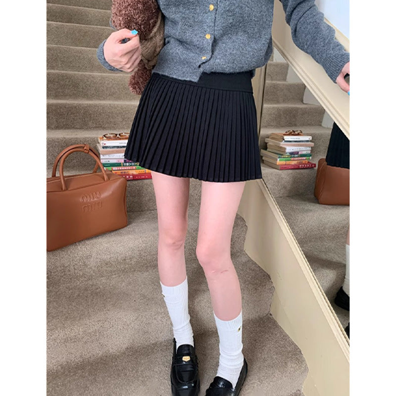 Soft Knit Pleated Skirt