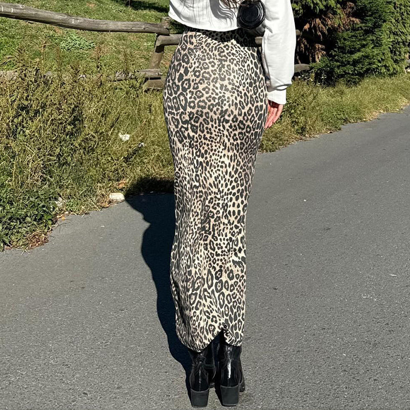 Lyra Wild Spirit Satin Maxi Skirt