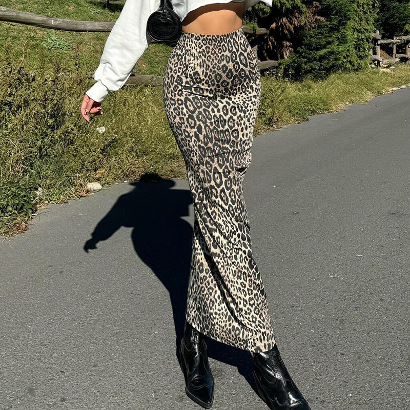 Lyra Wild Spirit Satin Maxi Skirt