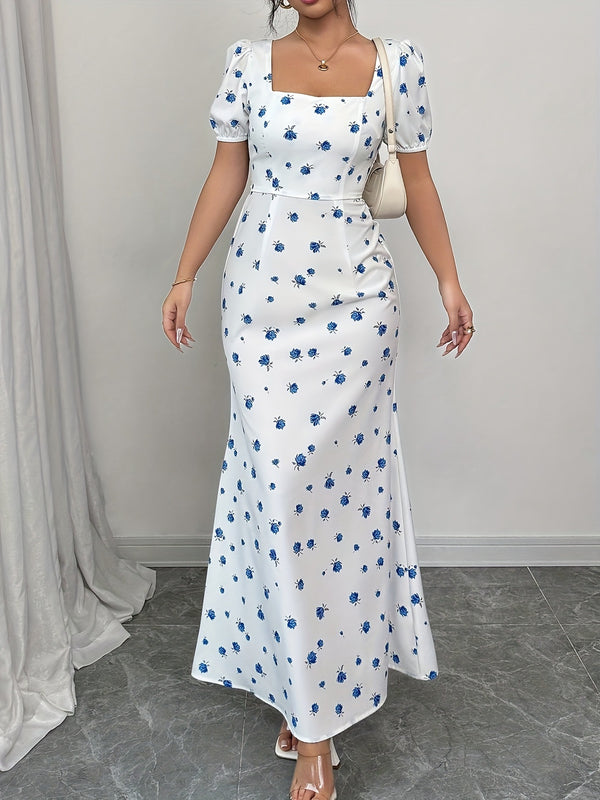 Blossom Charm Floral Midi Dress