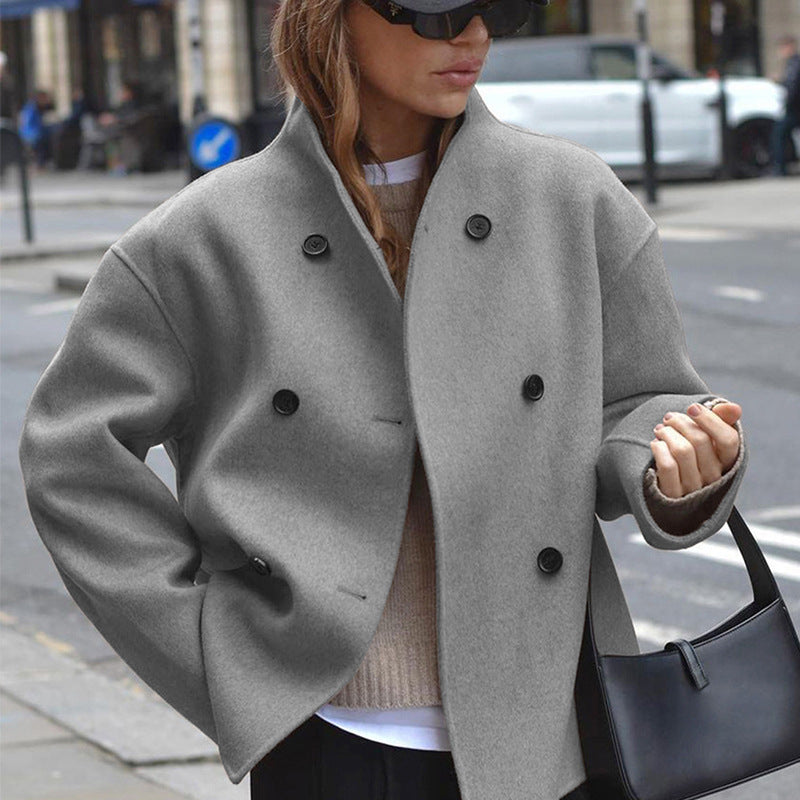 Sable Double-Breasted Coat