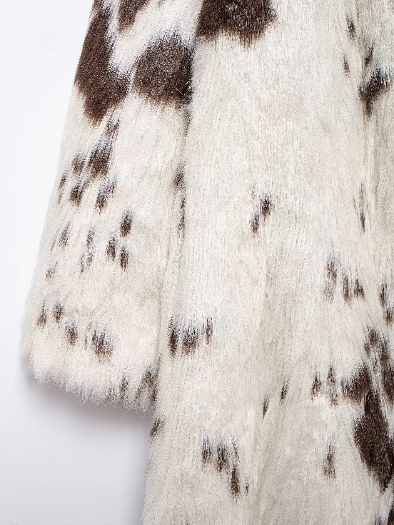 Dallas Faux Fur Cow Print Coat