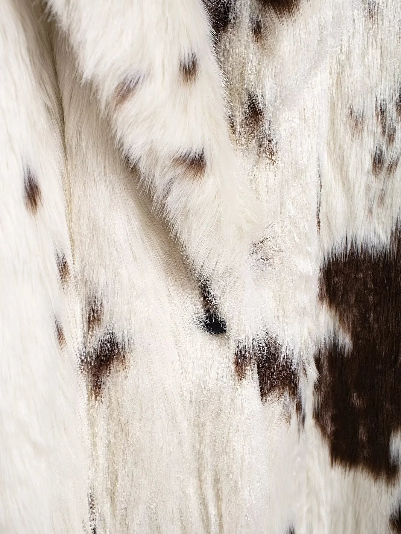 Dallas Faux Fur Cow Print Coat