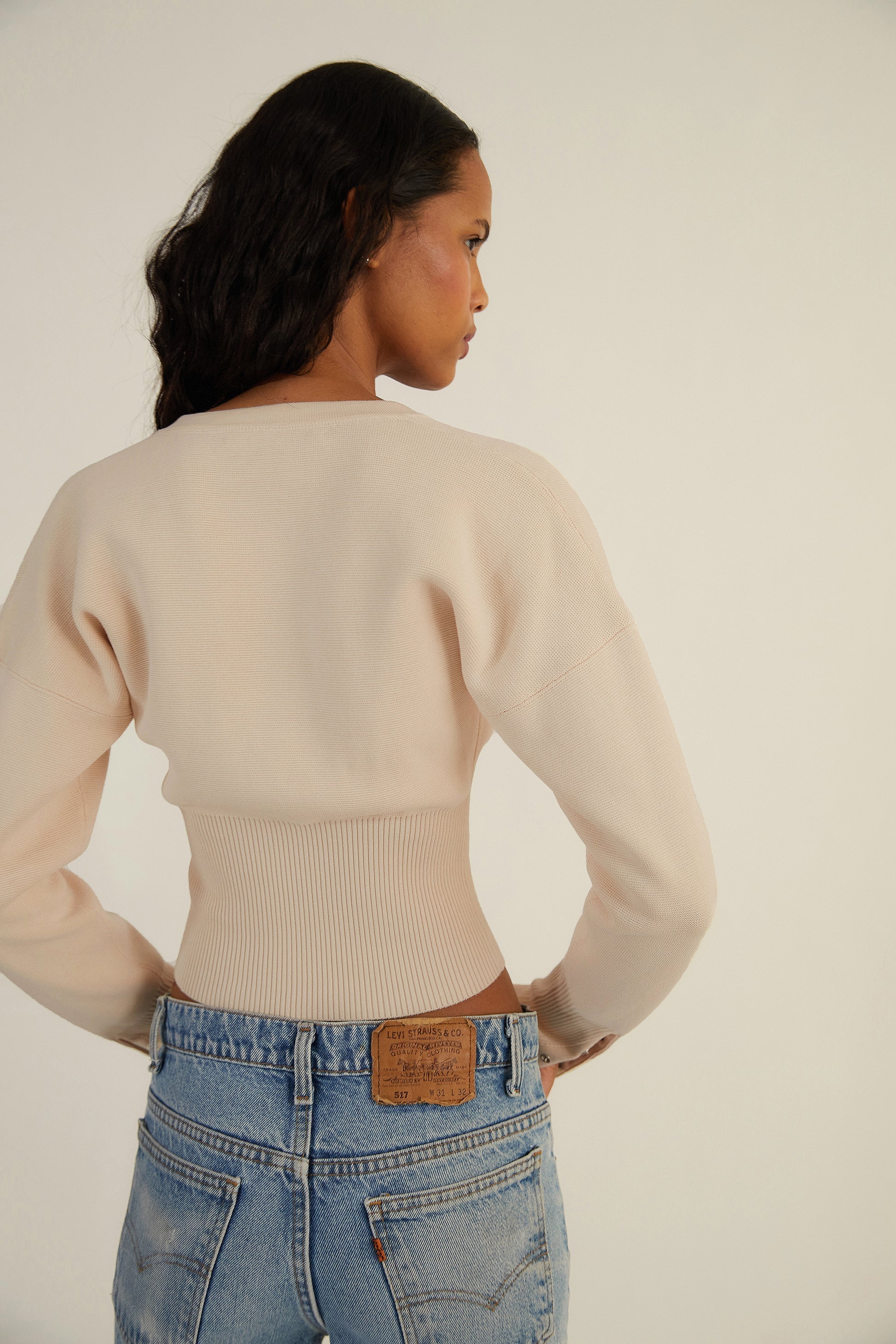 Aria Sculpted Snap Knit Cardigan