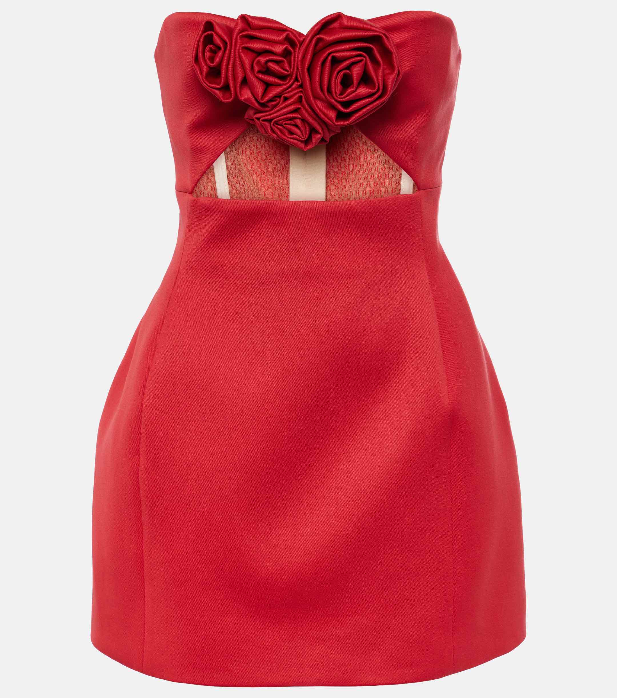 Rosette Cutout Mini Dress