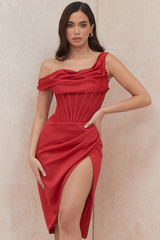 Celeste Drape Midi Dress