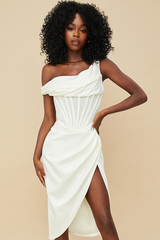 Celeste Drape Midi Dress