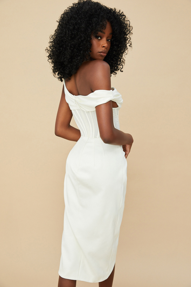 Celeste Drape Midi Dress