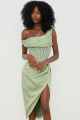 Celeste Drape Midi Dress