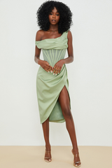 Celeste Drape Midi Dress