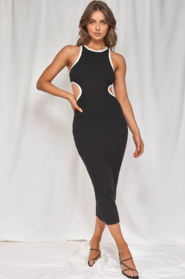 Luna Cut-Out Midi Dress