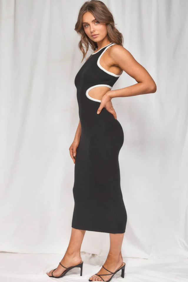 Luna Cut-Out Midi Dress