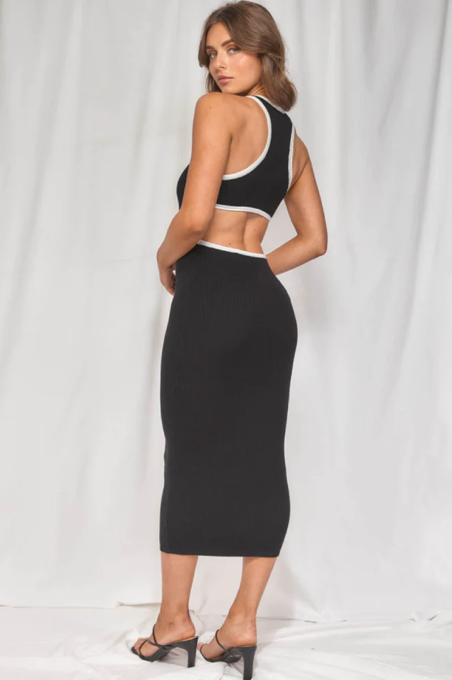 Luna Cut-Out Midi Dress