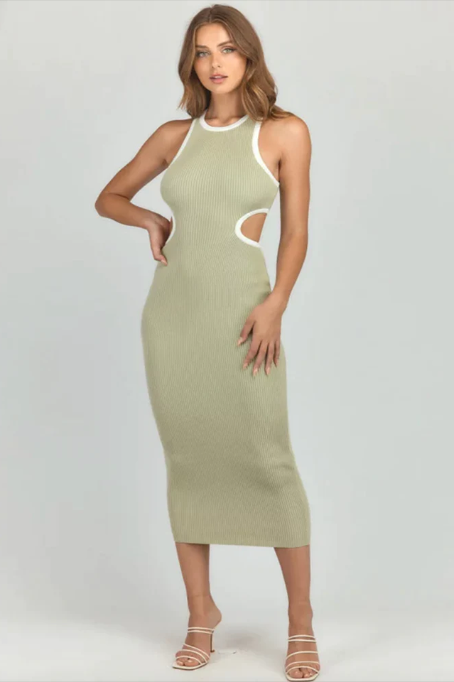 Luna Cut-Out Midi Dress