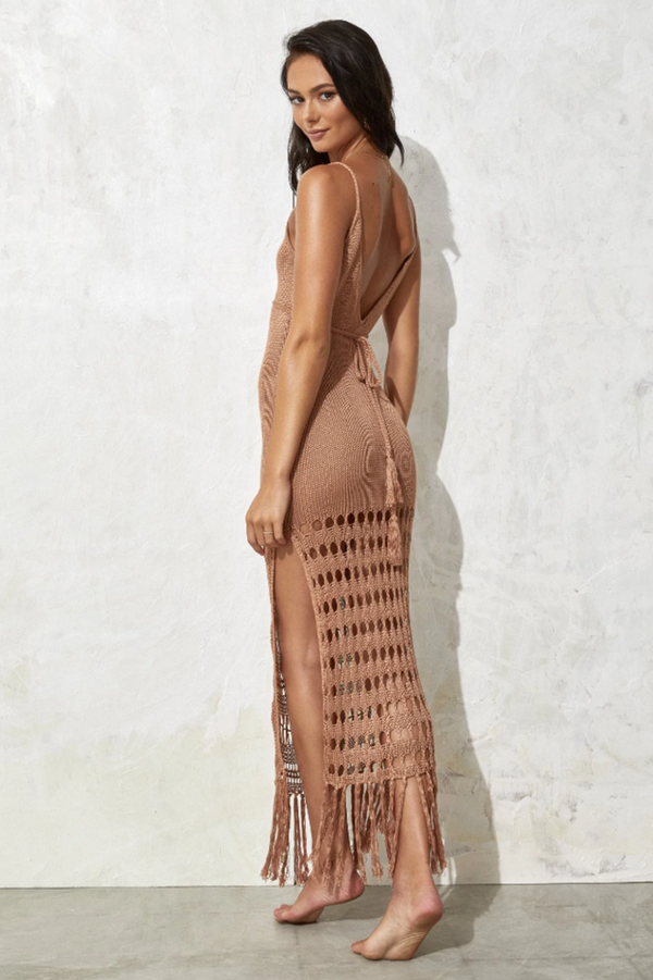 Cabo Fringe Maxi Dress