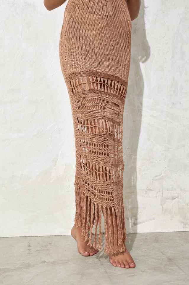 Cabo Fringe Maxi Dress