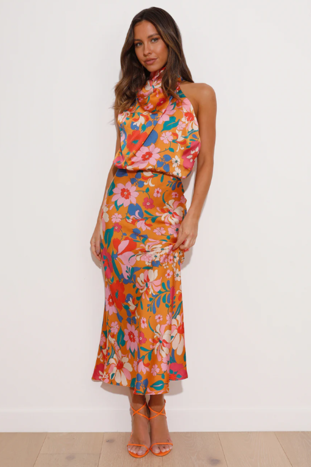 Positano Bloom Midi Dress