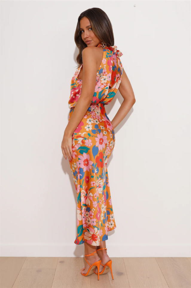 Positano Bloom Midi Dress