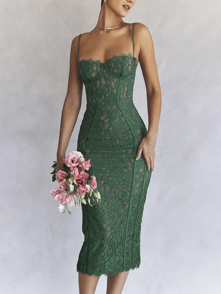Fremantle Garden Lace Midi Dress
