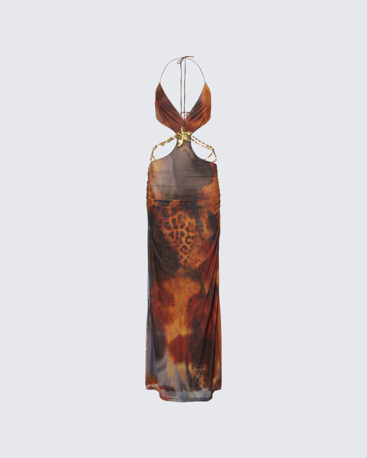 Savanna Blaze Cut-Out Maxi Dress