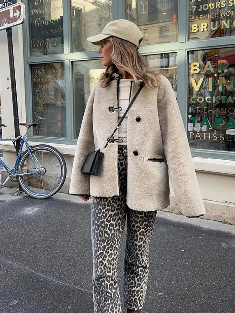 Luna Teddy Toggle Coat