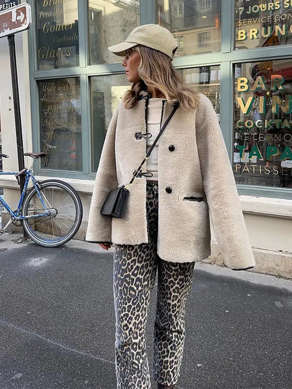 Luna Teddy Toggle Coat