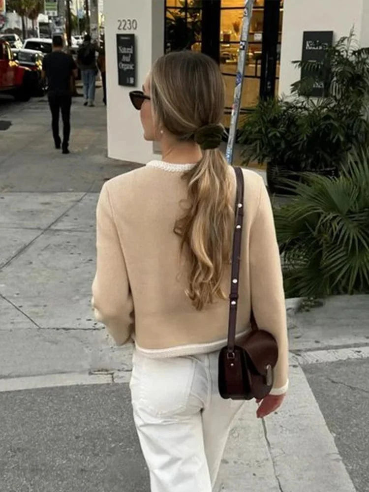 Margot Contrast Trim Tweed Jacket