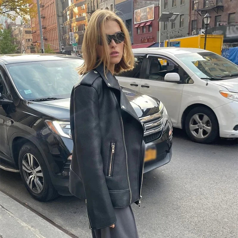 Lennox Oversized Moto Jacket