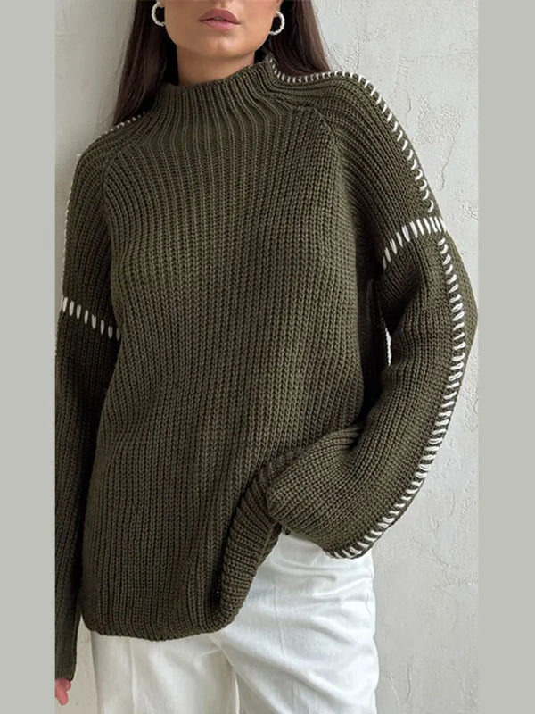Everleigh Contrast Stitch Knit Jumper