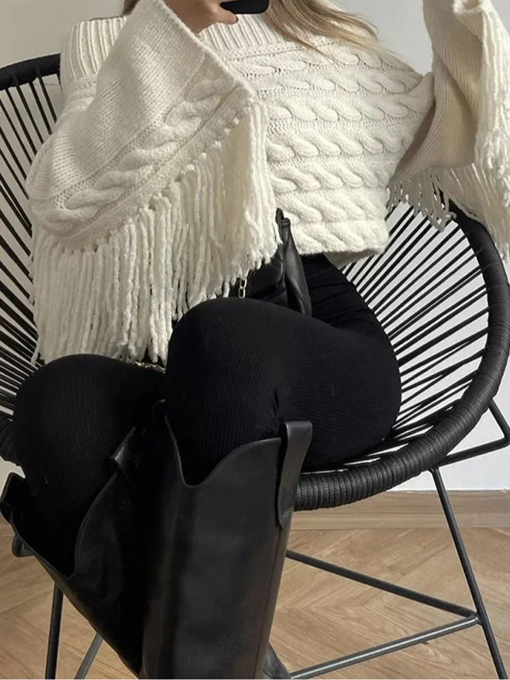 Sierra Fringe Knit Sweater