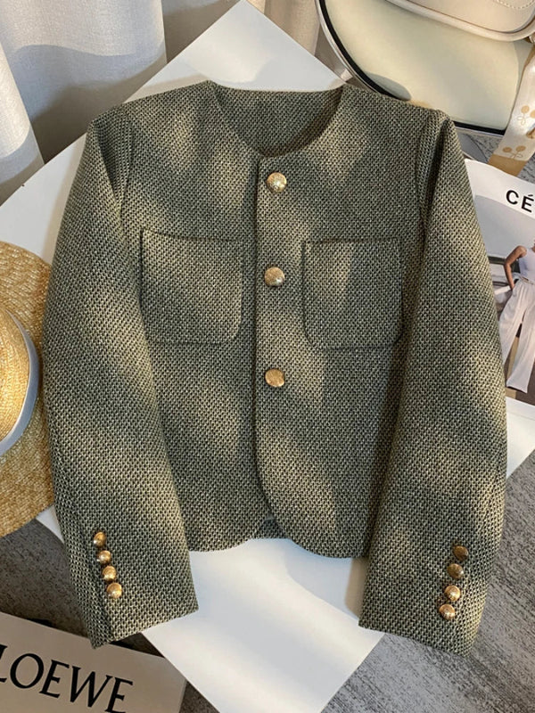 Margot Textured Button-Up Jacket