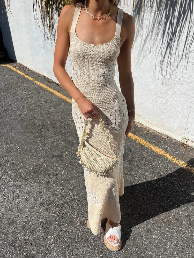 Bondi Glow Crochet Maxi Dress