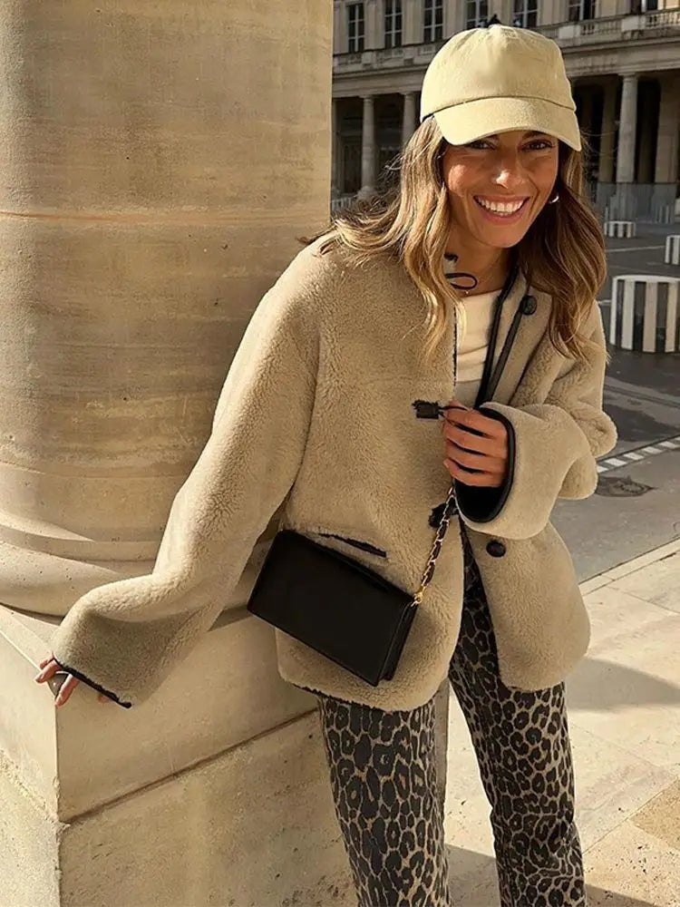 Luna Teddy Toggle Coat